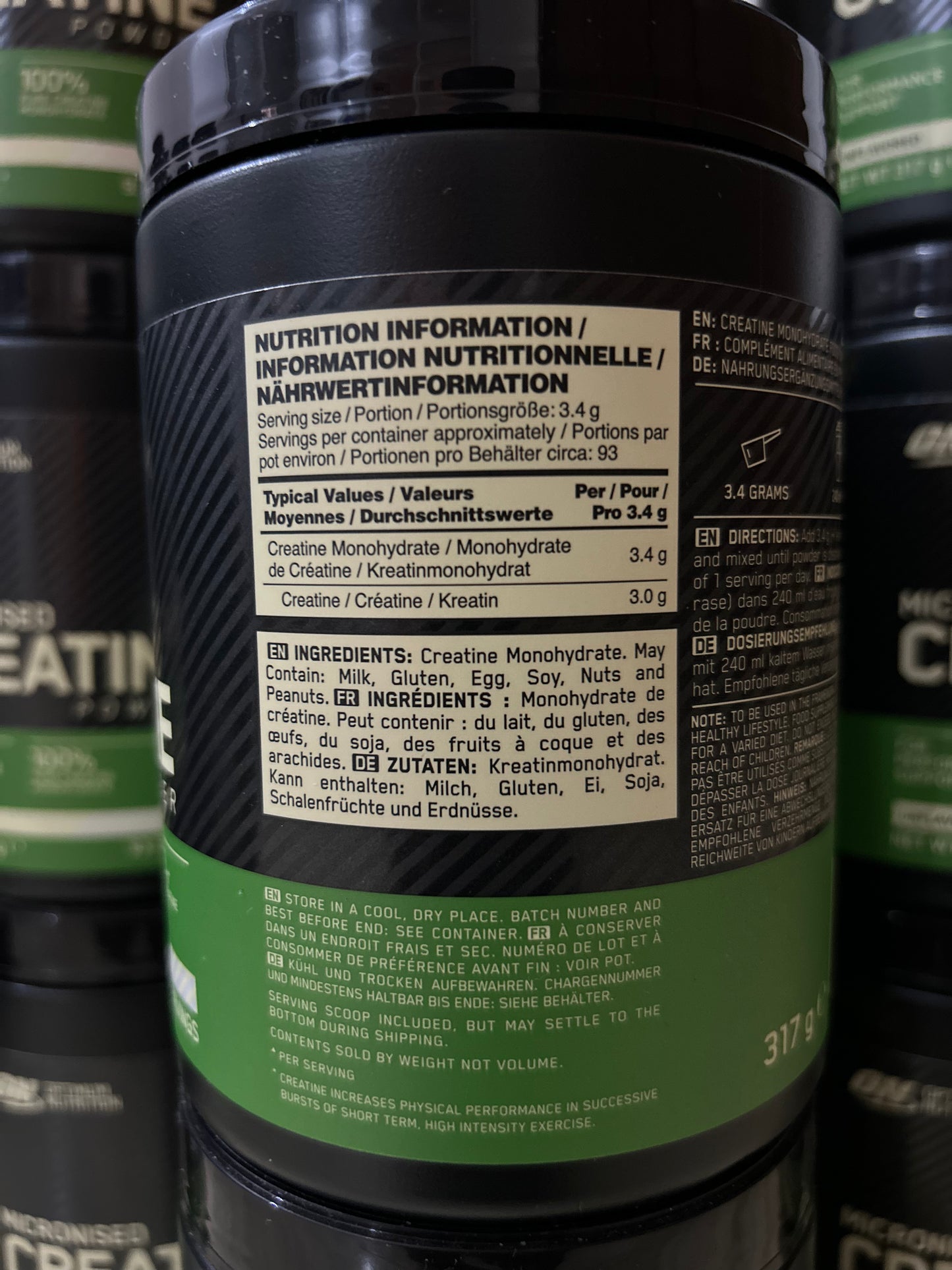 Optimum Nutrition Micronised Creatine