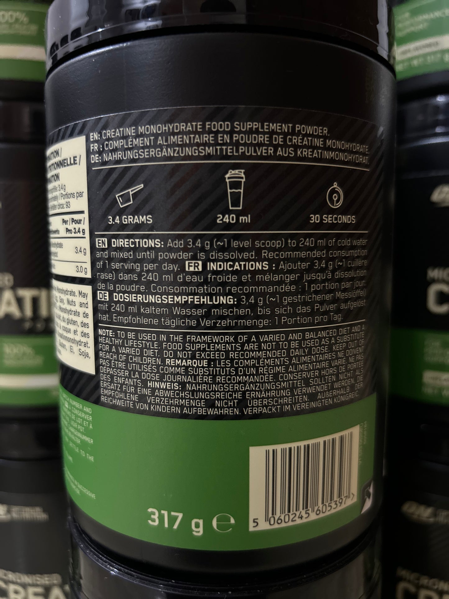 Optimum Nutrition Micronised Creatine